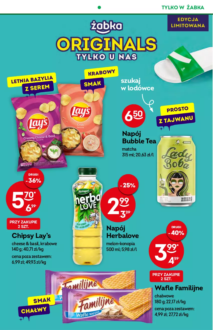 Gazetka promocyjna Żabka - ważna 24.08 do 30.08.2022 - strona 23 - produkty: Chipsy, Fa, Lay’s, Melon, Napój, Ser, Wafle