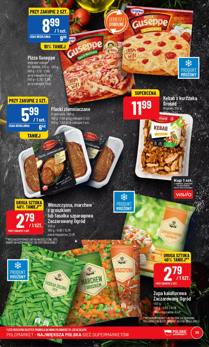 Gazetka promocyjna PoloMarket - Gazetka pomocyjna - ważna 15.03 do 21.03.2023 - strona 39 - produkty: Fa, Kalafior, Pizza, Zupa, Zupa kalafiorowa