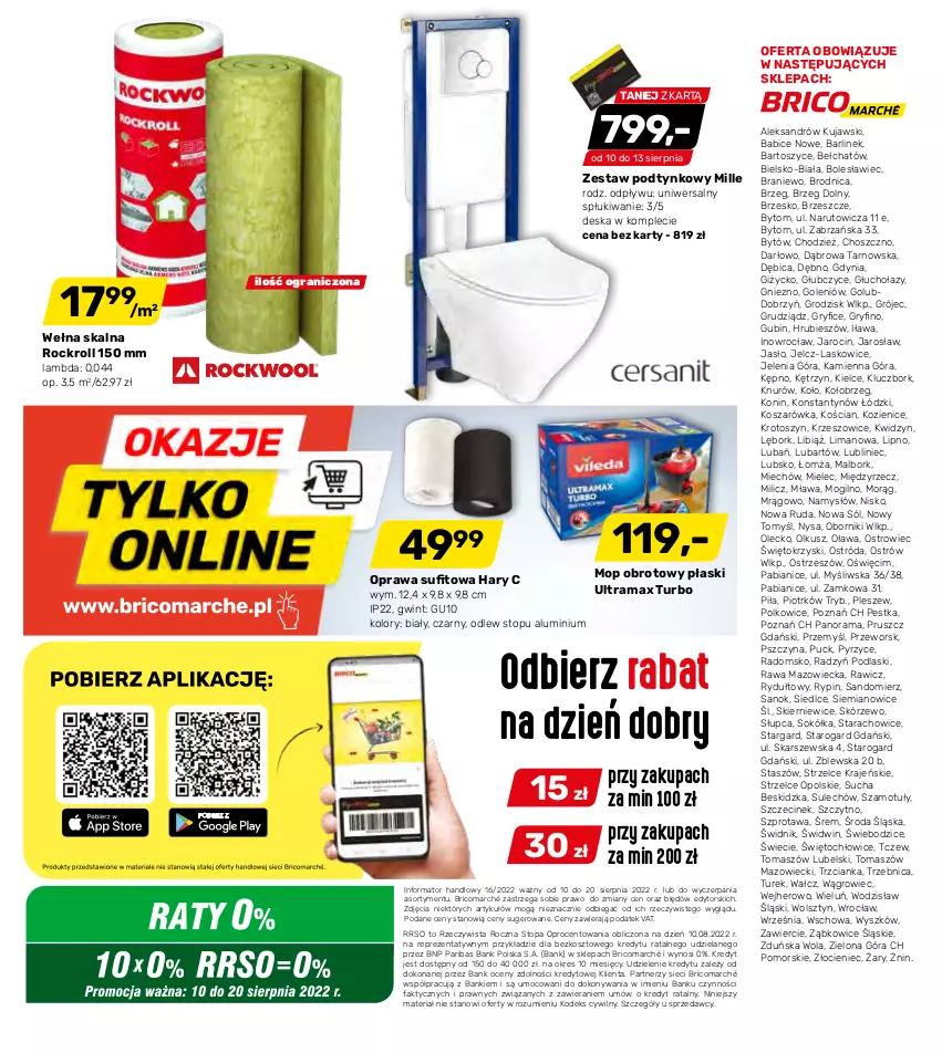 Gazetka promocyjna Bricomarche - Gazetka - ważna 10.08 do 20.08.2022 - strona 12 - produkty: BIC, Fa, Gra, Gry, Kosz, Kujawski, Mop, Namysłów, Podlaski, Rama, Sok, Sokół, Sól, Sprzedawcy, Szprot, Top, Wełna