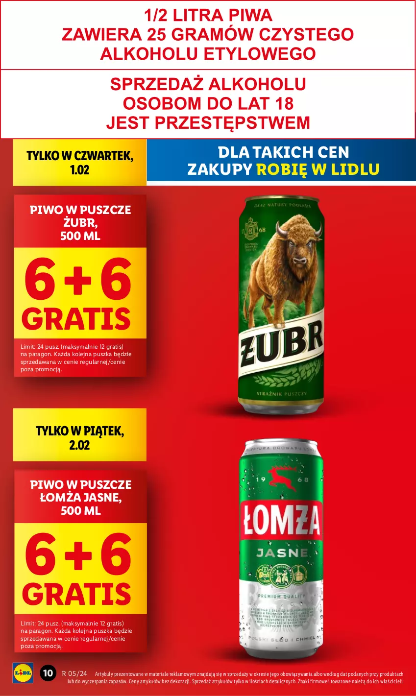 Gazetka promocyjna Lidl - GAZETKA - ważna 01.02 do 03.02.2024 - strona 10 - produkty: Gra, Olej, Piwo