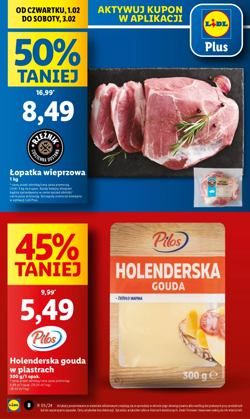 Gazetka promocyjna Lidl - GAZETKA - ważna 01.02 do 03.02.2024 - strona 8 - produkty: Gouda, Gra, Olej