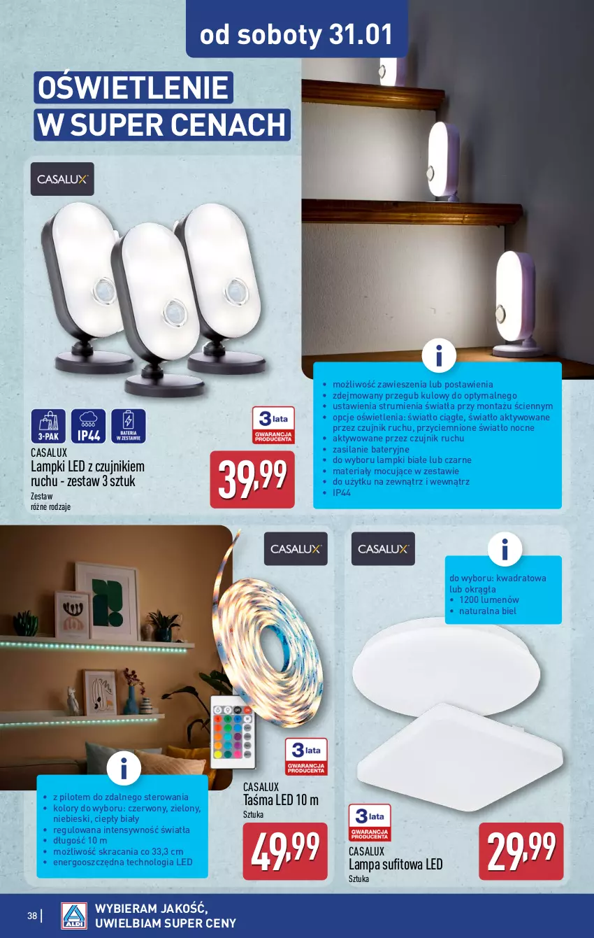 Gazetka promocyjna Aldi - Pełna oferta - ważna 26.01 do 31.01.2026 - strona 38 - produkty: Lampa, Lampa sufitowa, Rum, Silan