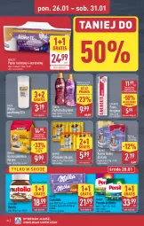 Gazetka promocyjna Aldi - Pełna oferta - Gazetka - ważna od 31.01 do 31.01.2026 - strona 22 - produkty: Nutella, Gra, Papier, Przekąski dla psa, Proszek do prania, Perfum, Persil, Pasta do zębów, Papier toaletowy, Lacalut, Czekolada, Ferrero, Milka