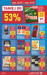 Gazetka promocyjna Aldi - Pełna oferta - Gazetka - ważna od 31.01 do 31.01.2026 - strona 7 - produkty: Kurczak, Ser, Gra, Salami, Kiełbasa krakowska, Parówki, Kopytka, Kotlet, Boczek, Kabanos, Kiełbasa, Danie gotowe, Fa
