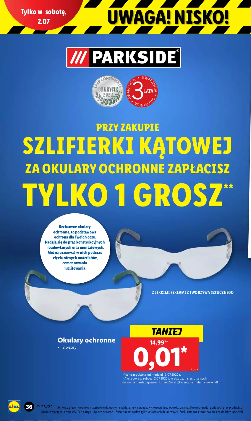 Gazetka promocyjna Lidl - GAZETKA - ważna 27.06 do 02.07.2022 - strona 42 - produkty: Cement, Okulary ochronne, Waga