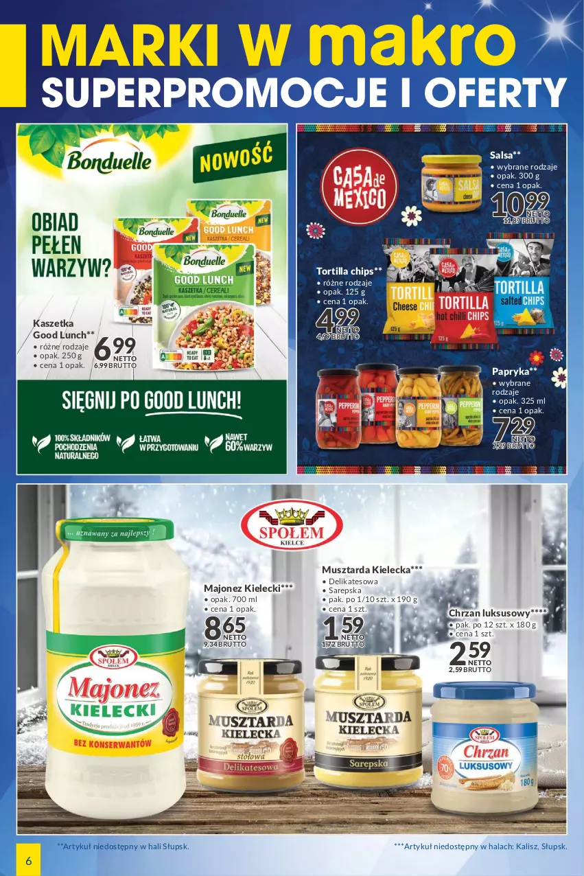 Gazetka promocyjna Makro - [Oferta specjalna] Marki w MAKRO - ważna 22.02 do 07.03.2022 - strona 6 - produkty: Chrzan, Kaszetka, Majonez, Mus, Musztarda, Papryka, Salsa, Tortilla, Tortilla Chips