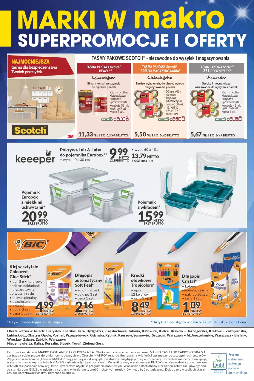 Gazetka promocyjna Makro - [Oferta specjalna] Marki w MAKRO - ważna 22.02 do 07.03.2022 - strona 8 - produkty: Długopis, Dzieci, Gra, Klej, Kosz, Papier, Piec, Pojemnik, Pokrywa, Rum, Sos, Szal, Taśma pakowa