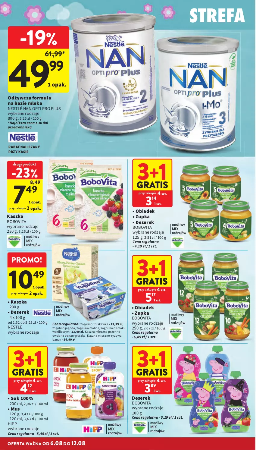 Gazetka promocyjna Intermarche - Gazetka Intermarche - ważna 06.08 do 12.08.2026 - strona 34 - produkty: BoboVita, Deser, Fa, Gra, HiPP, Mus, Nestlé, Ryż, Ser, Serek, Sok
