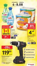 Gazetka promocyjna Intermarche - Gazetka Intermarche - Gazetka - ważna od 12.08 do 12.08.2026 - strona 5 - produkty: Gra, Papier, Wiertarka, Tarka, Wiertarka udarowa, Wkręt, Ręcznik, Rolki, Foxy, Akumulator