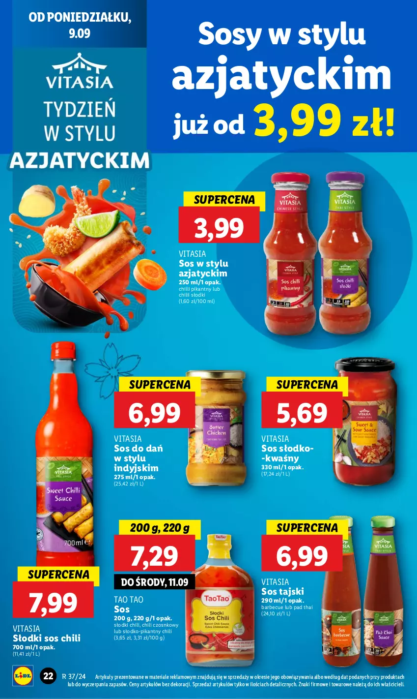 Gazetka promocyjna Lidl - GAZETKA - ważna 09.09 do 11.09.2024 - strona 24 - produkty: Sos, Sos tajski