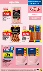 Gazetka promocyjna Lidl - GAZETKA - Gazetka - ważna od 11.09 do 11.09.2024 - strona 35 - produkty: Ser, Szynka wieprzowa, Serdelki, Szynka, PIKOK, Frankfurterki, Kabanos