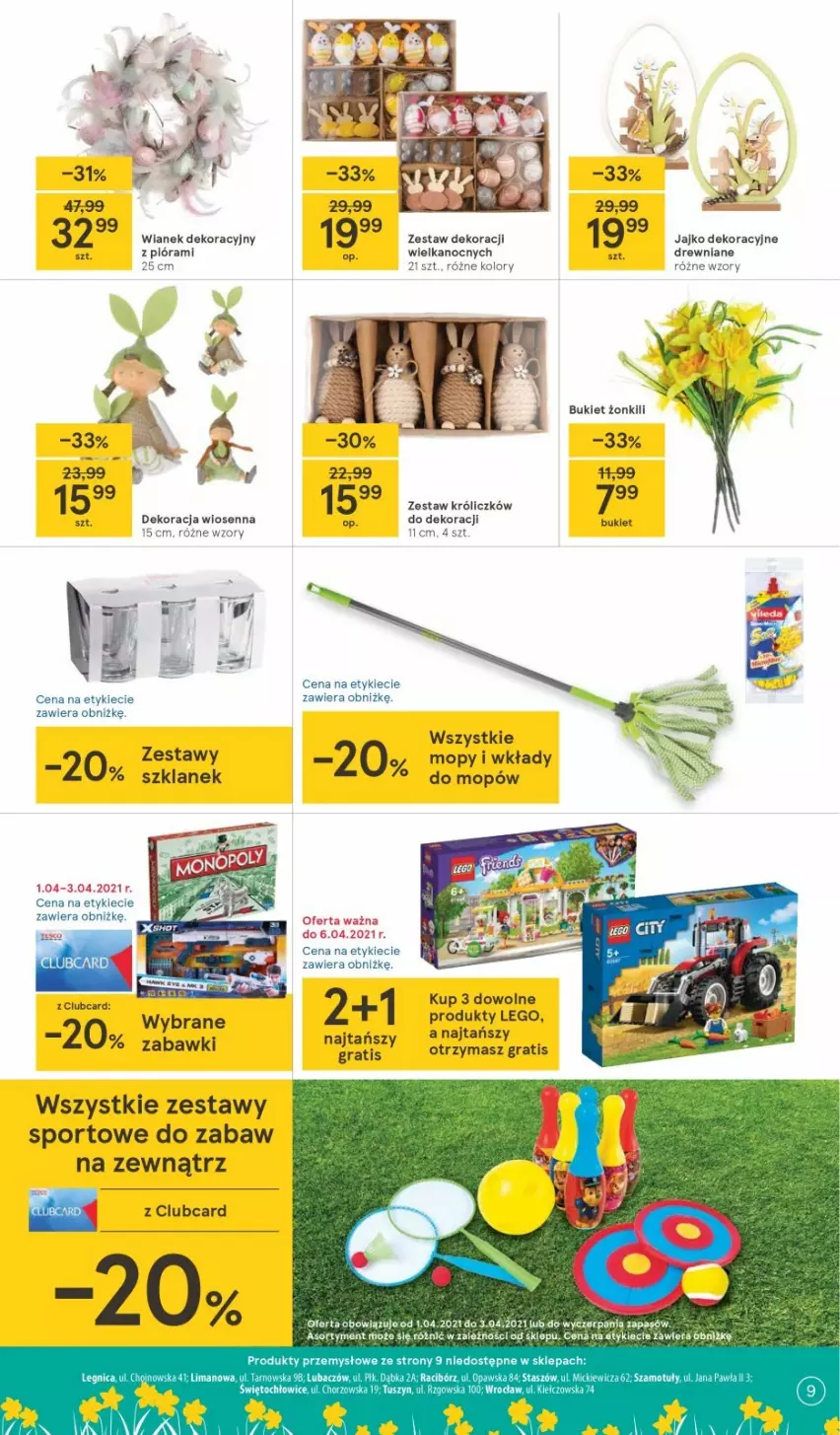 Gazetka promocyjna Tesco - Tesco gazetka - przyszły tydzień - ważna 30.03 do 03.04.2021 - strona 9 - produkty: Gra, LEGO, Mop, Por, Sport