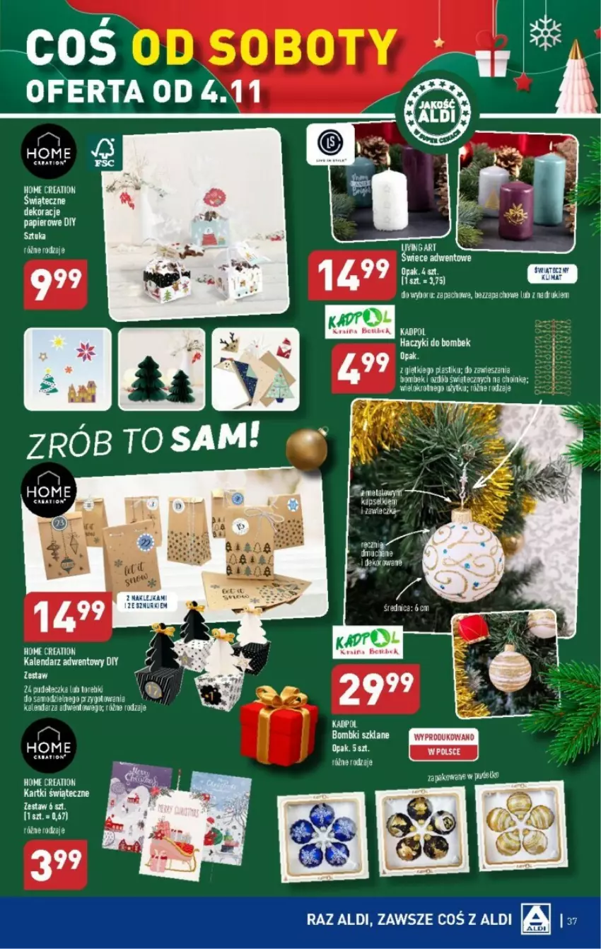 Gazetka promocyjna Aldi - ważna 30.10 do 04.11.2023 - strona 31 - produkty: Bombki, Kalendarz, Papier