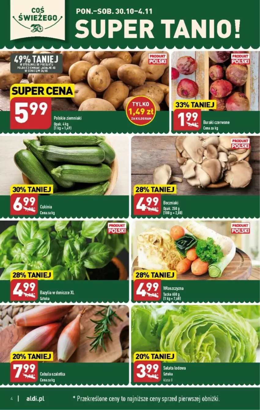 Gazetka promocyjna Aldi - ważna 30.10 do 04.11.2023 - strona 34 - produkty: Bazyl, Bazylia, Gra, Sałat, Sałata lodowa, Ziemniaki