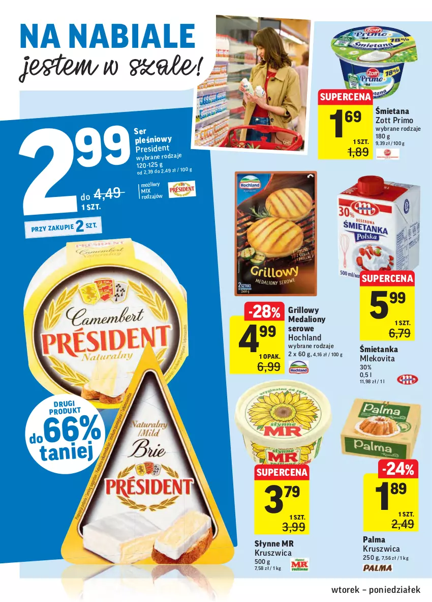 Gazetka promocyjna Intermarche - Swieżo i tanio - ważna 18.05 do 24.05.2021 - strona 22 - produkty: Grill, Hochland, Lion, Mleko, Mlekovita, Palma, Ser, Słynne, Szal, Zott, Zott Primo