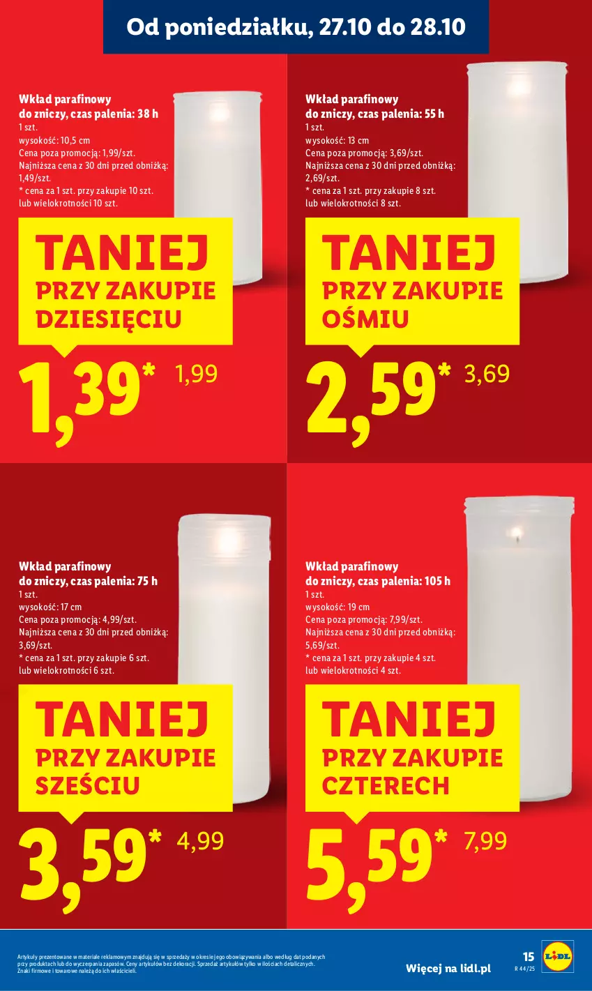 Gazetka promocyjna Lidl - GAZETKA - ważna 27.10 do 29.10.2025 - strona 15 - produkty: Sok, Znicz