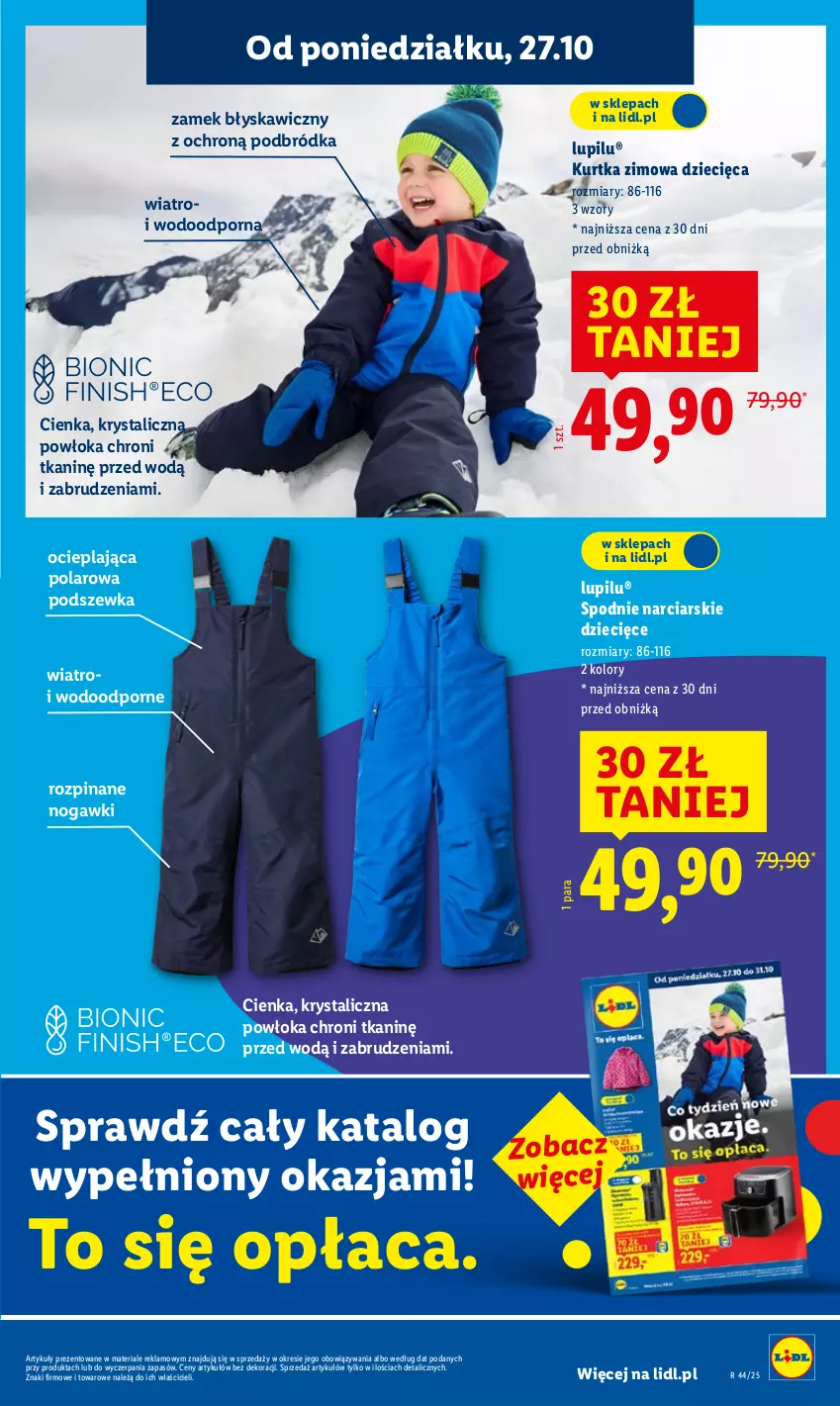 Gazetka promocyjna Lidl - GAZETKA - ważna 27.10 do 29.10.2025 - strona 17 - produkty: Dzieci, Kurtka, Por, Spodnie