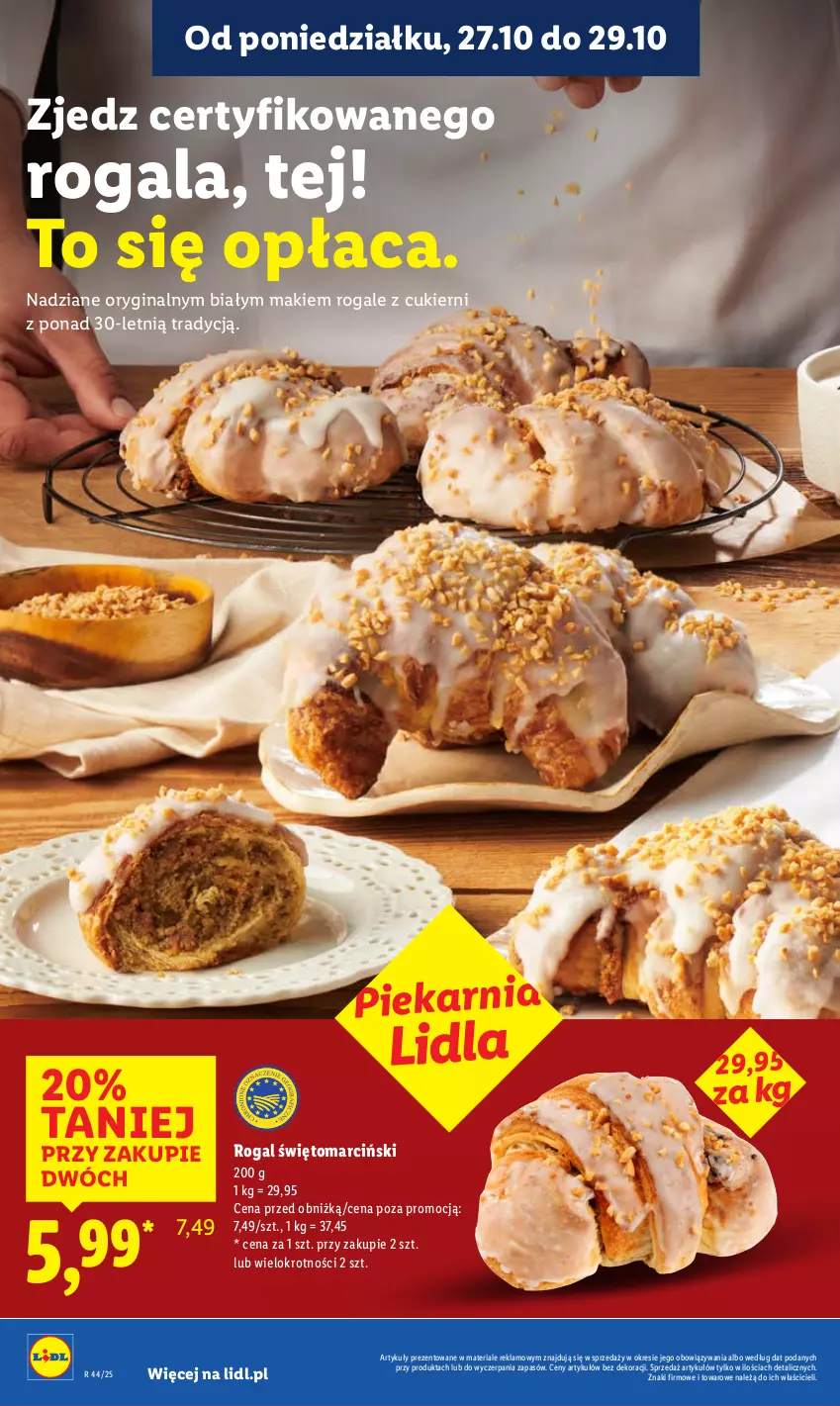 Gazetka promocyjna Lidl - GAZETKA - ważna 27.10 do 29.10.2025 - strona 24 - produkty: Cukier, Gala, Gin, Rogal