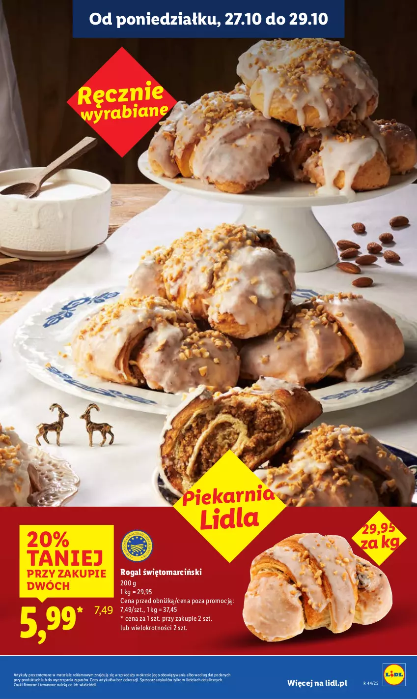 Gazetka promocyjna Lidl - GAZETKA - ważna 27.10 do 29.10.2025 - strona 25 - produkty: Rogal