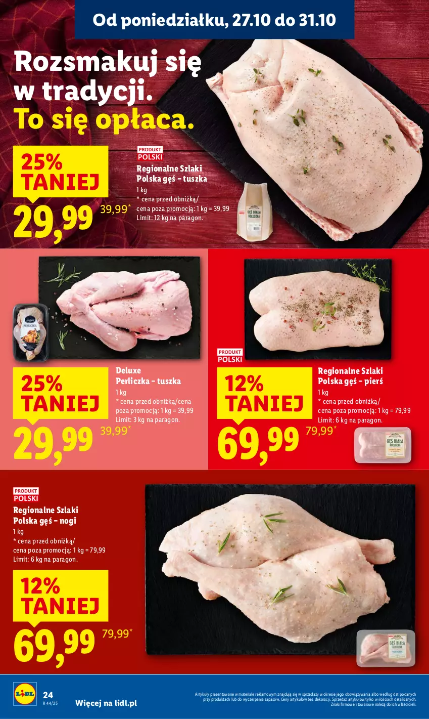Gazetka promocyjna Lidl - GAZETKA - ważna 27.10 do 29.10.2025 - strona 28 - produkty: Perliczka, Tusz