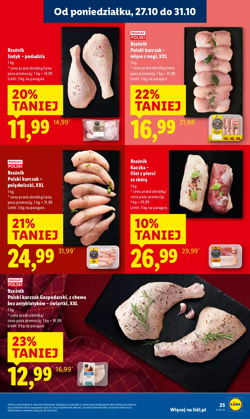 Gazetka promocyjna Lidl - GAZETKA - ważna 27.10 do 29.10.2025 - strona 29 - produkty: Kaczka, Kurczak, Mięso
