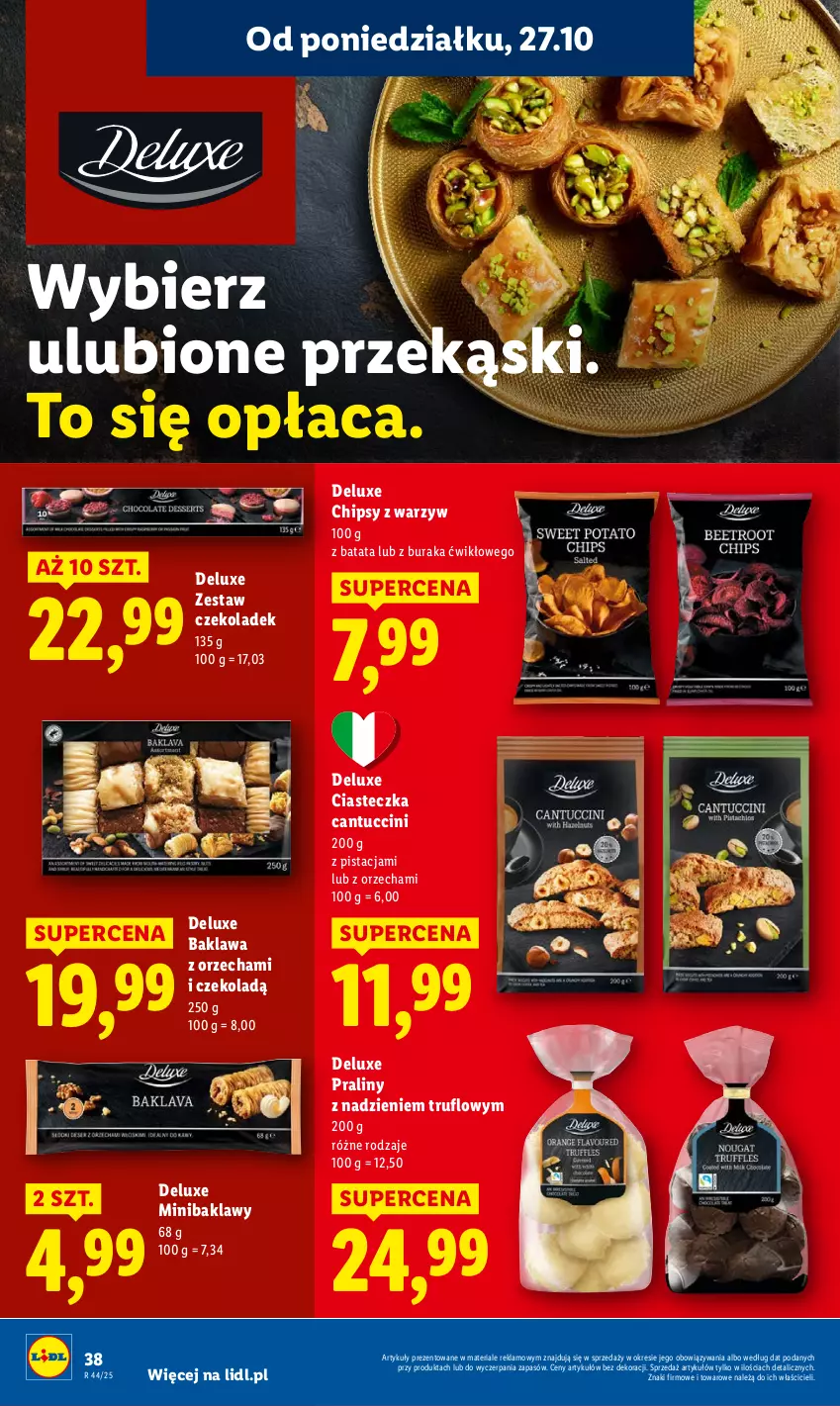 Gazetka promocyjna Lidl - GAZETKA - ważna 27.10 do 29.10.2025 - strona 42 - produkty: Chipsy, Praliny