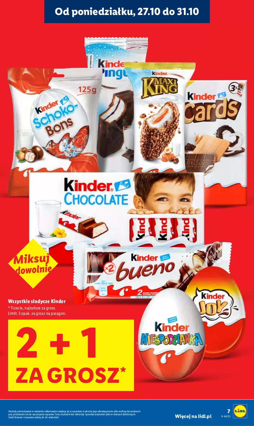 Gazetka promocyjna Lidl - GAZETKA - ważna 27.10 do 29.10.2025 - strona 7 - produkty: Kinder
