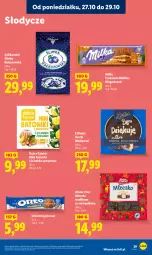 Gazetka promocyjna Lidl - GAZETKA - Gazetka - ważna od 29.10 do 29.10.2025 - strona 43 - produkty: Gin, Mleczko, Tonik, Czekolada, Baton, Babka, Oreo, Milka