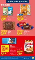 Gazetka promocyjna Lidl - GAZETKA - Gazetka - ważna od 29.10 do 29.10.2025 - strona 45 - produkty: Ciastka, Nutella, Herbatniki, Mleczko, Ptasie mleczko, Kakao, Fa