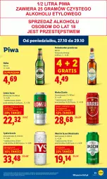 Gazetka promocyjna Lidl - GAZETKA - Gazetka - ważna od 29.10 do 29.10.2025 - strona 55 - produkty: Piwa, NBA, Koc, Gra, Tyskie, Warka, Okocim