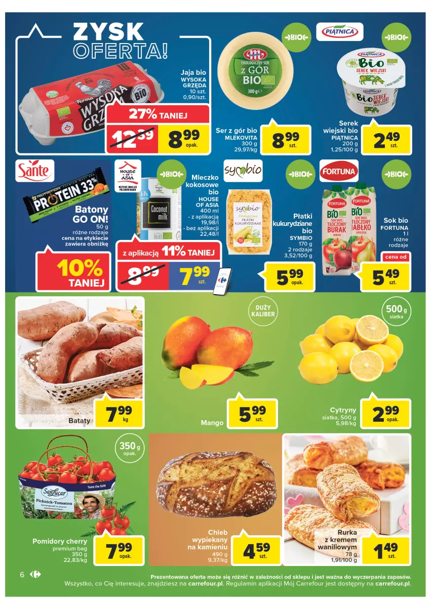 Gazetka promocyjna Carrefour - Gazetka Market Zyskoteka - ważna 15.02 do 21.02.2022 - strona 6 - produkty: Cytryny, Fortuna, Olej, Ser, Siatka, Sok