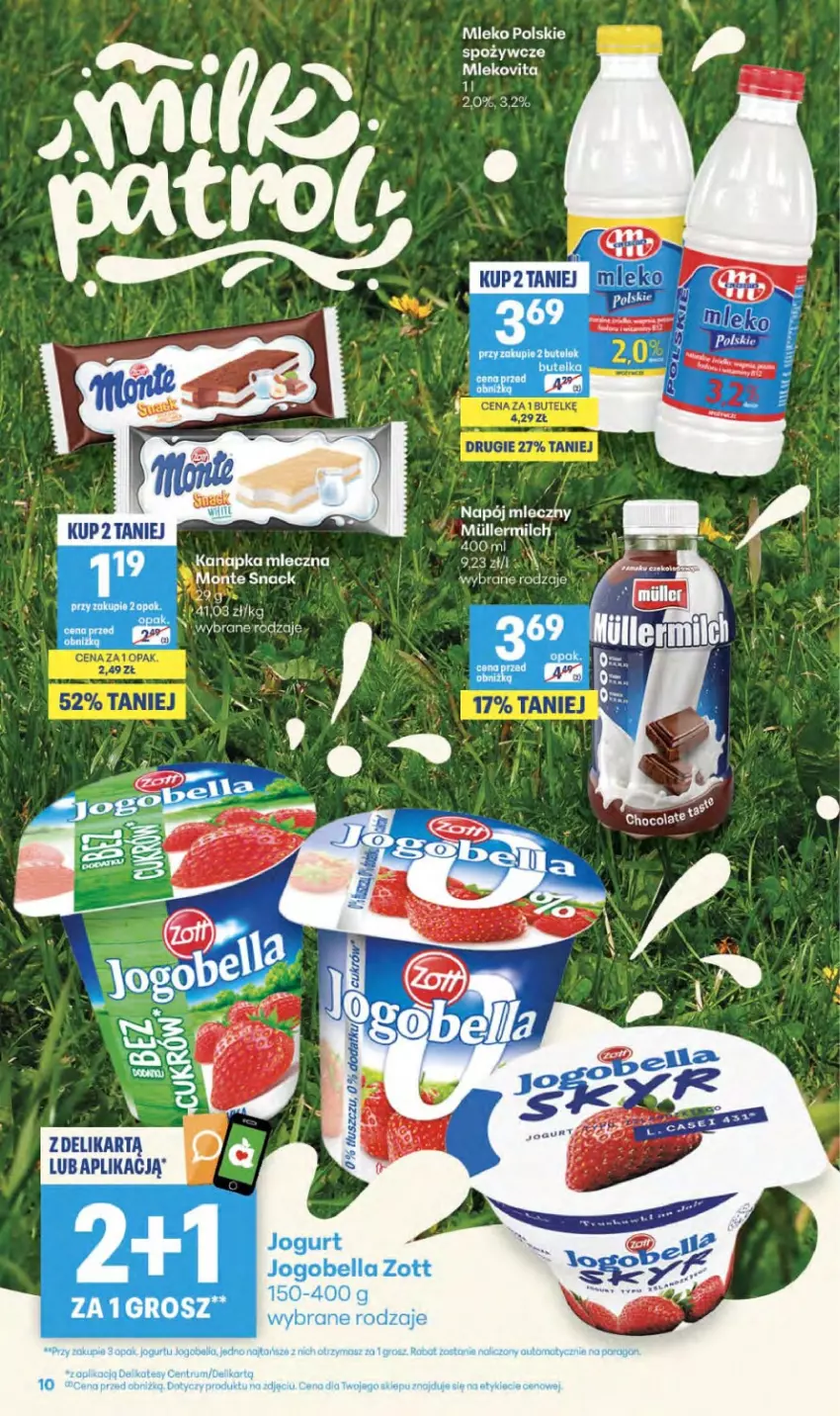 Gazetka promocyjna Delikatesy Centrum - Franczyza DC36 Czwartek - ważna 03.09 do 09.09.2026 - strona 10 - produkty: Bell, Bella, Jogobella, LEGO, Mleko, Mlekovita, Top, Zott