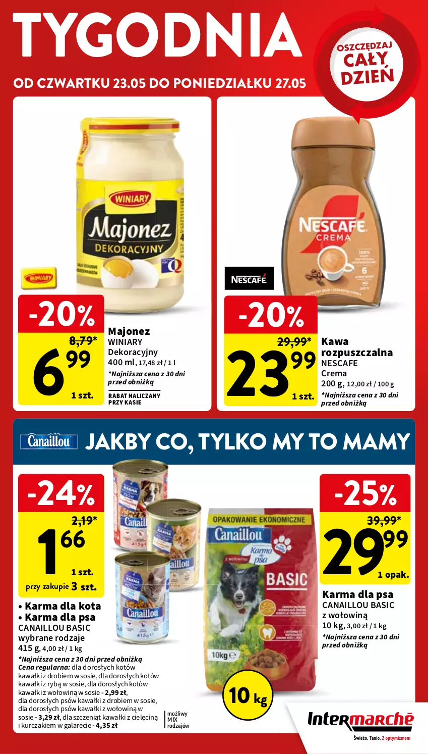 Gazetka promocyjna Intermarche - Gazetka Intermarche - ważna 23.05 do 27.05.2024 - strona 11 - produkty: Canaillou, Gala, Kawa, Kurczak, Majonez, Sos, Winiary