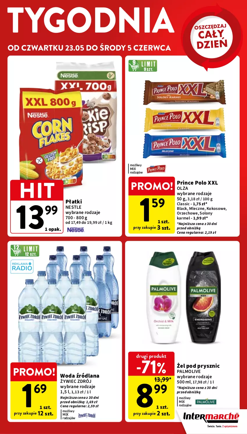 Gazetka promocyjna Intermarche - Gazetka Intermarche - ważna 23.05 do 27.05.2024 - strona 13 - produkty: Kokos, Lack, LANA, Palmolive, Prince Polo, Woda