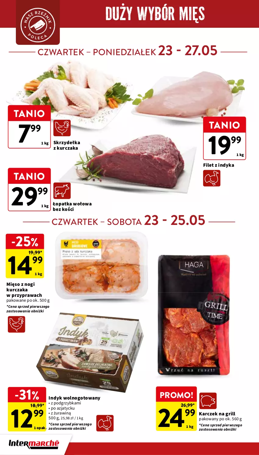 Gazetka promocyjna Intermarche - Gazetka Intermarche - ważna 23.05 do 27.05.2024 - strona 20 - produkty: Grill, Kurczak, Mięso, Skrzydełka z kurczaka