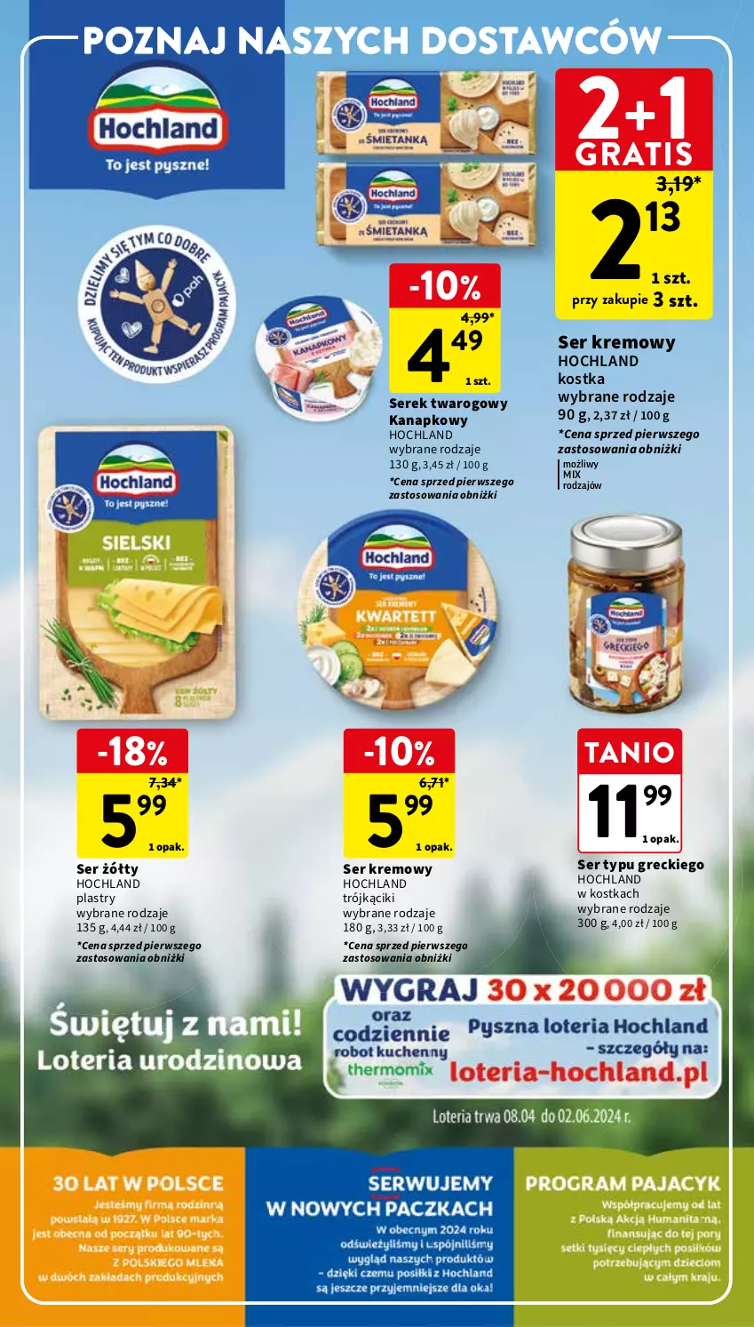 Gazetka promocyjna Intermarche - Gazetka Intermarche - ważna 23.05 do 27.05.2024 - strona 26 - produkty: Gra, Hochland, Ser, Serek, Serek twarogowy