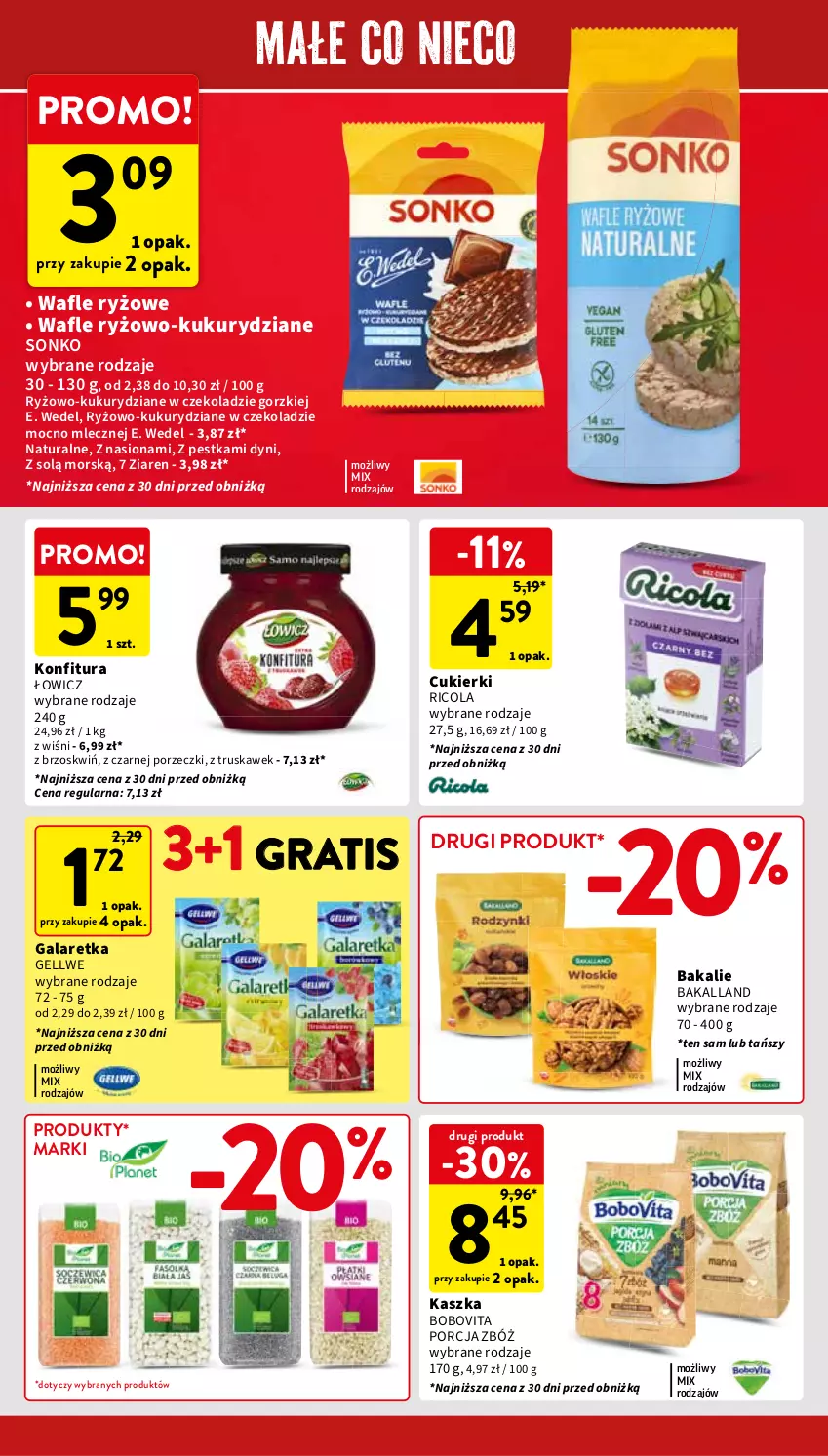 Gazetka promocyjna Intermarche - Gazetka Intermarche - ważna 23.05 do 27.05.2024 - strona 32 - produkty: Bakalland, BoboVita, Cukier, Cukierki, E. Wedel, Gala, Galaretka, Gra, Konfitura, Por, Ryż, Sonko, Wafle