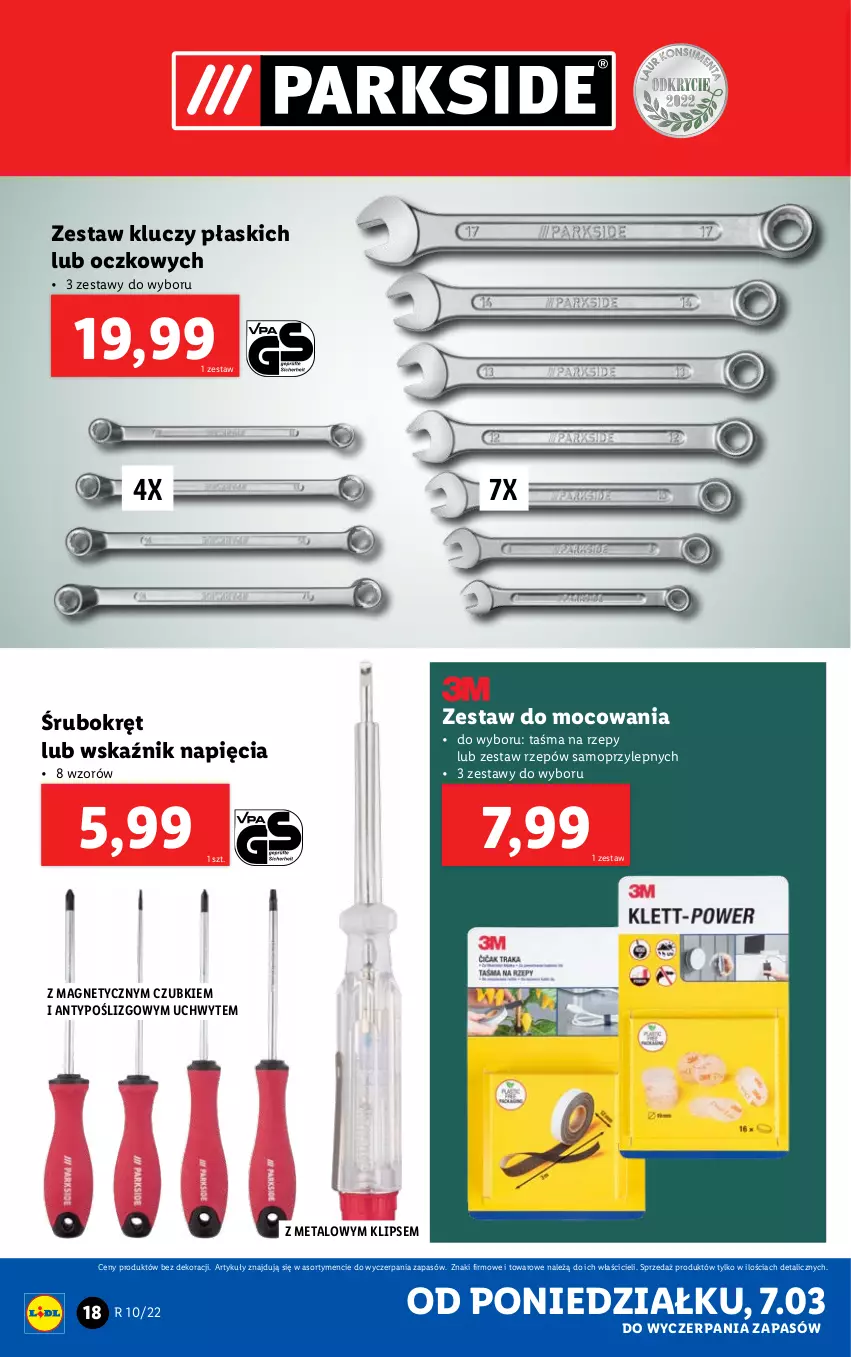 Gazetka promocyjna Lidl - GAZETKA - ważna 07.03 do 12.03.2022 - strona 18 - produkty: Mop, Zestaw kluczy