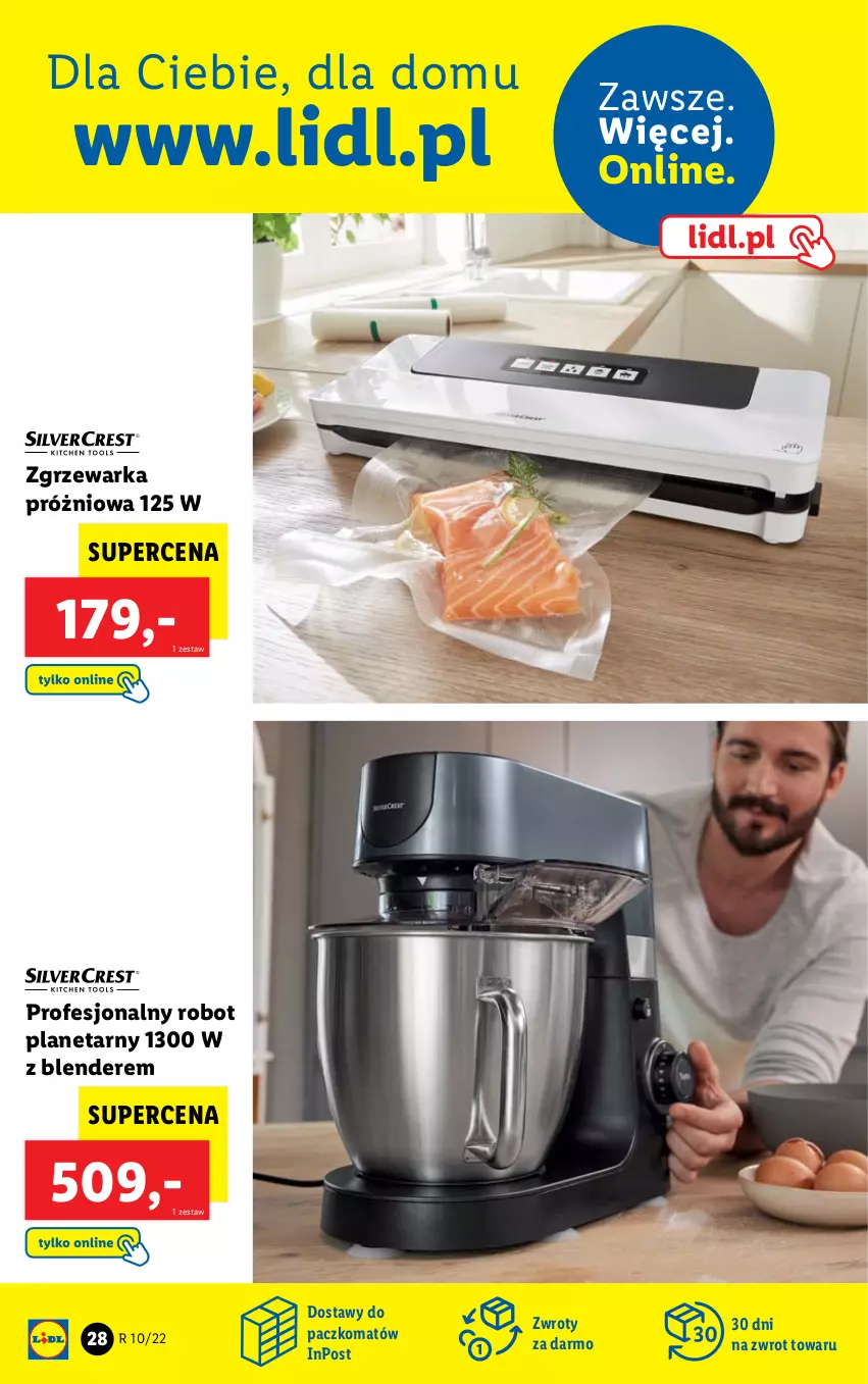 Gazetka promocyjna Lidl - GAZETKA - ważna 07.03 do 12.03.2022 - strona 28 - produkty: Blender, Robot, Robot planetarny, Warka