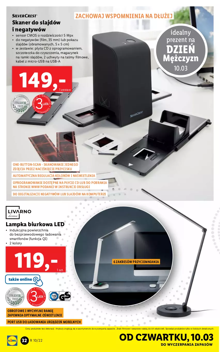 Gazetka promocyjna Lidl - GAZETKA - ważna 07.03 do 12.03.2022 - strona 32 - produkty: Biurko, Gra, Komputer, Mobil, Płyta, Por, Skaner, Smartfon, Szczoteczka, Uchwyty