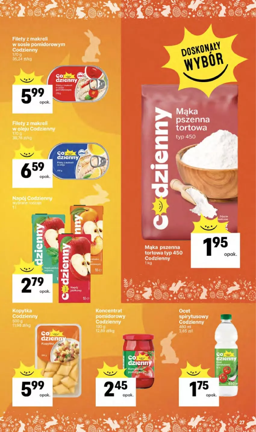 Gazetka promocyjna Delikatesy Centrum - Franczyza DC14 Czwartek - ważna 02.04 do 08.04.2026 - strona 27 - produkty: Kopytka, Mąka, Mąka pszenna, Sos