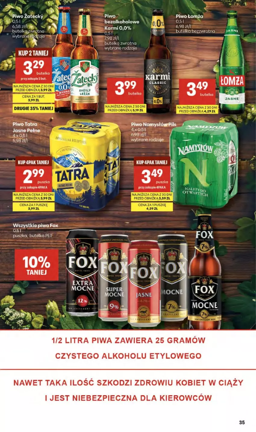 Gazetka promocyjna Delikatesy Centrum - Franczyza DC14 Czwartek - ważna 02.04 do 08.04.2026 - strona 35 - produkty: Fa, Gra, Karmi, Namysłów, Piec, Piwa, Piwo, Tatra