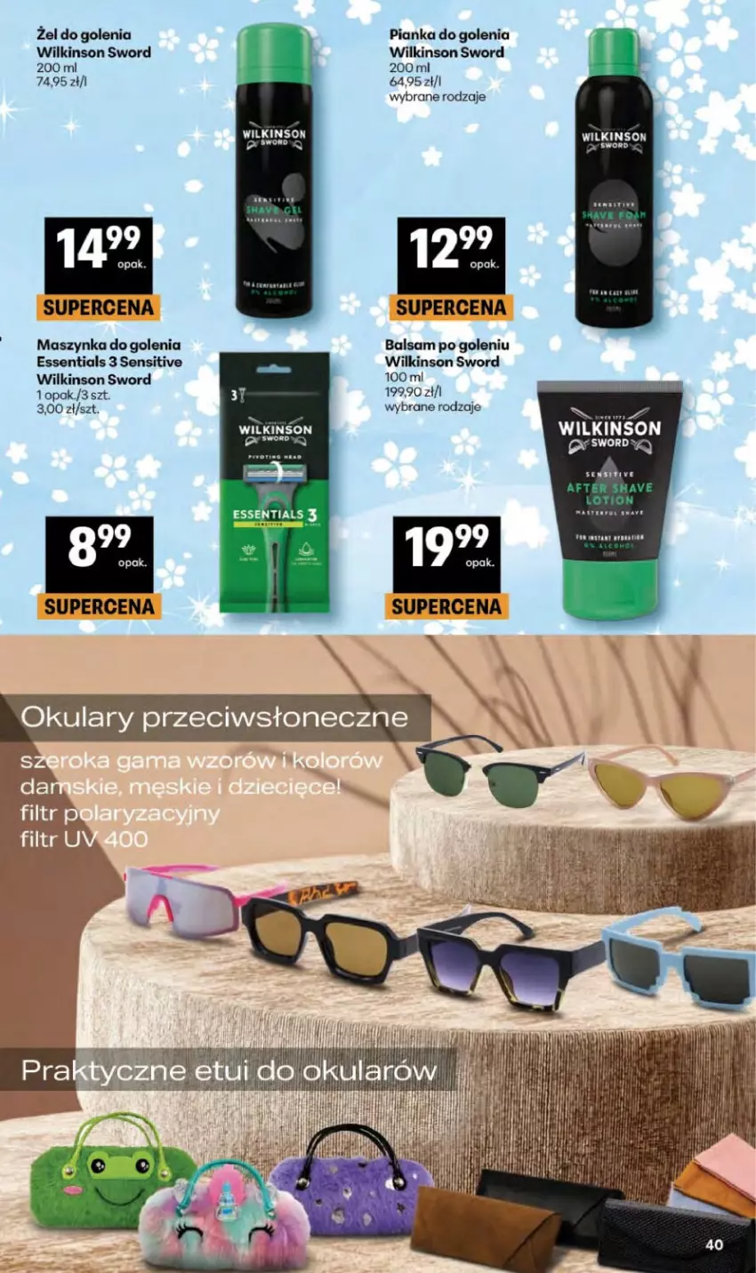Gazetka promocyjna Delikatesy Centrum - Franczyza DC14 Czwartek - ważna 02.04 do 08.04.2026 - strona 40 - produkty: Balsam po goleniu, HP, Maszynka, Maszynka do golenia, Pianka do golenia, Szynka, Wilkinson Sword