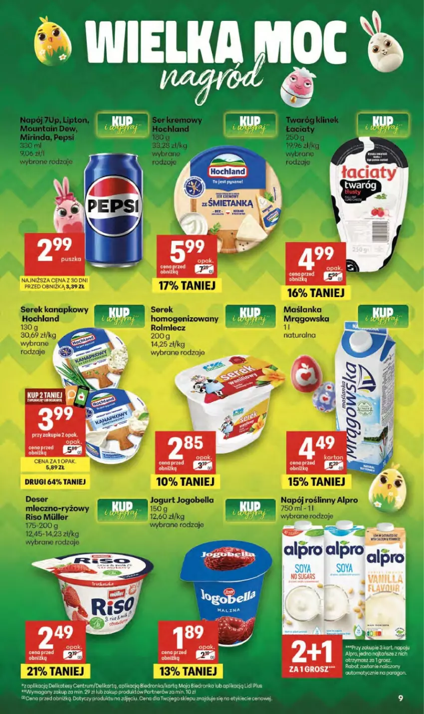 Gazetka promocyjna Delikatesy Centrum - Franczyza DC14 Czwartek - ważna 02.04 do 08.04.2026 - strona 9 - produkty: Alpro, Dron, Fa, Maślanka