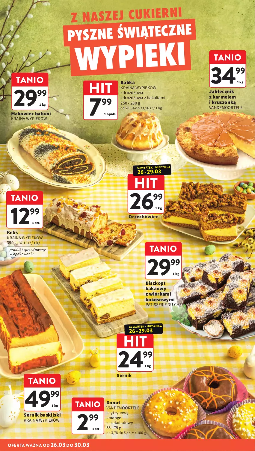 Gazetka promocyjna Intermarche - Gazetka Intermarche - ważna 26.03 do 30.03.2026 - strona 14 - produkty: Babka, Babuni, Cukier, Donut, Kakao, Kokos, Makowiec, Mango, Ser