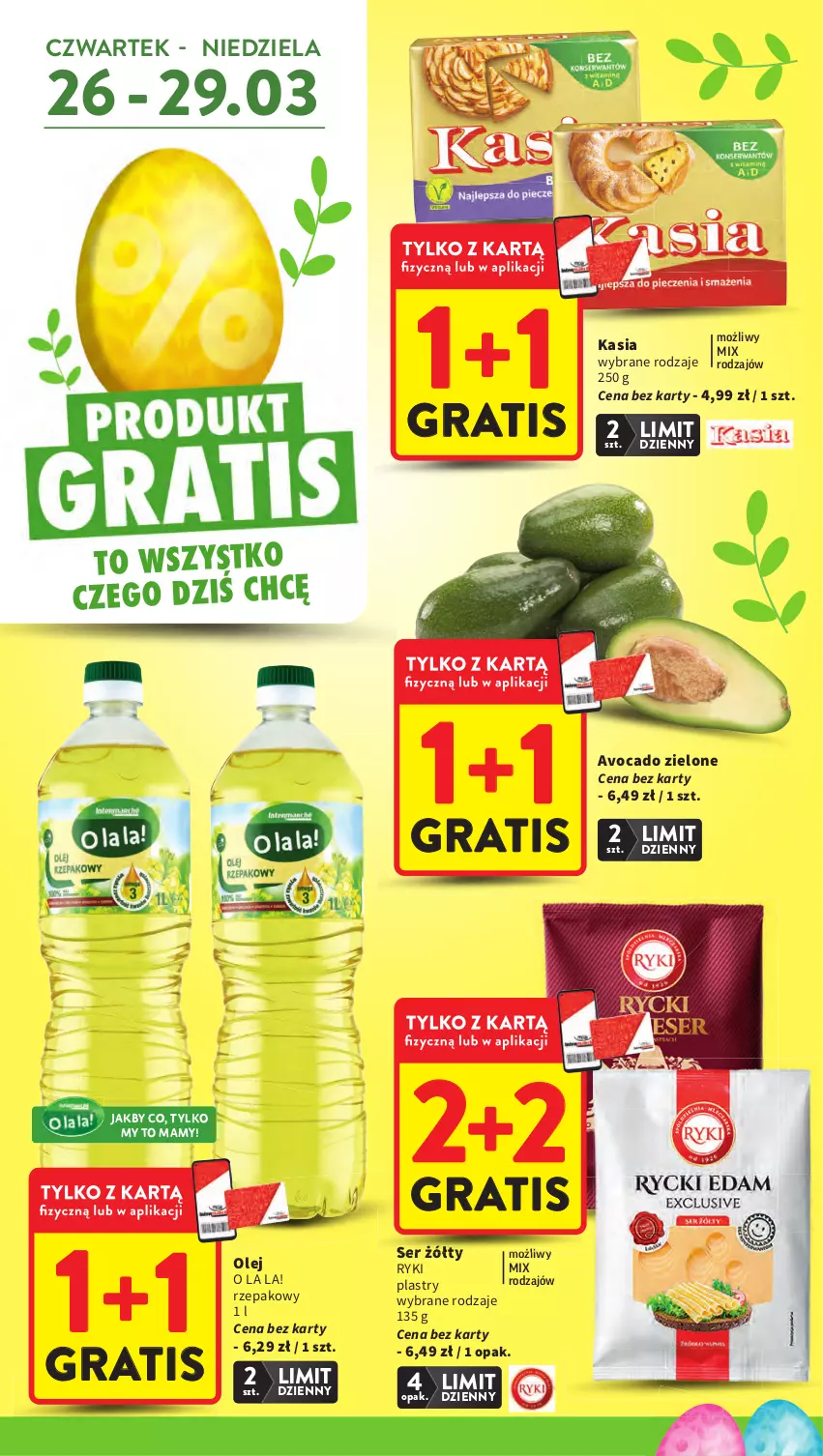 Gazetka promocyjna Intermarche - Gazetka Intermarche - ważna 26.03 do 30.03.2026 - strona 2 - produkty: Avocado, Gra, Kasia, Olej, Ser