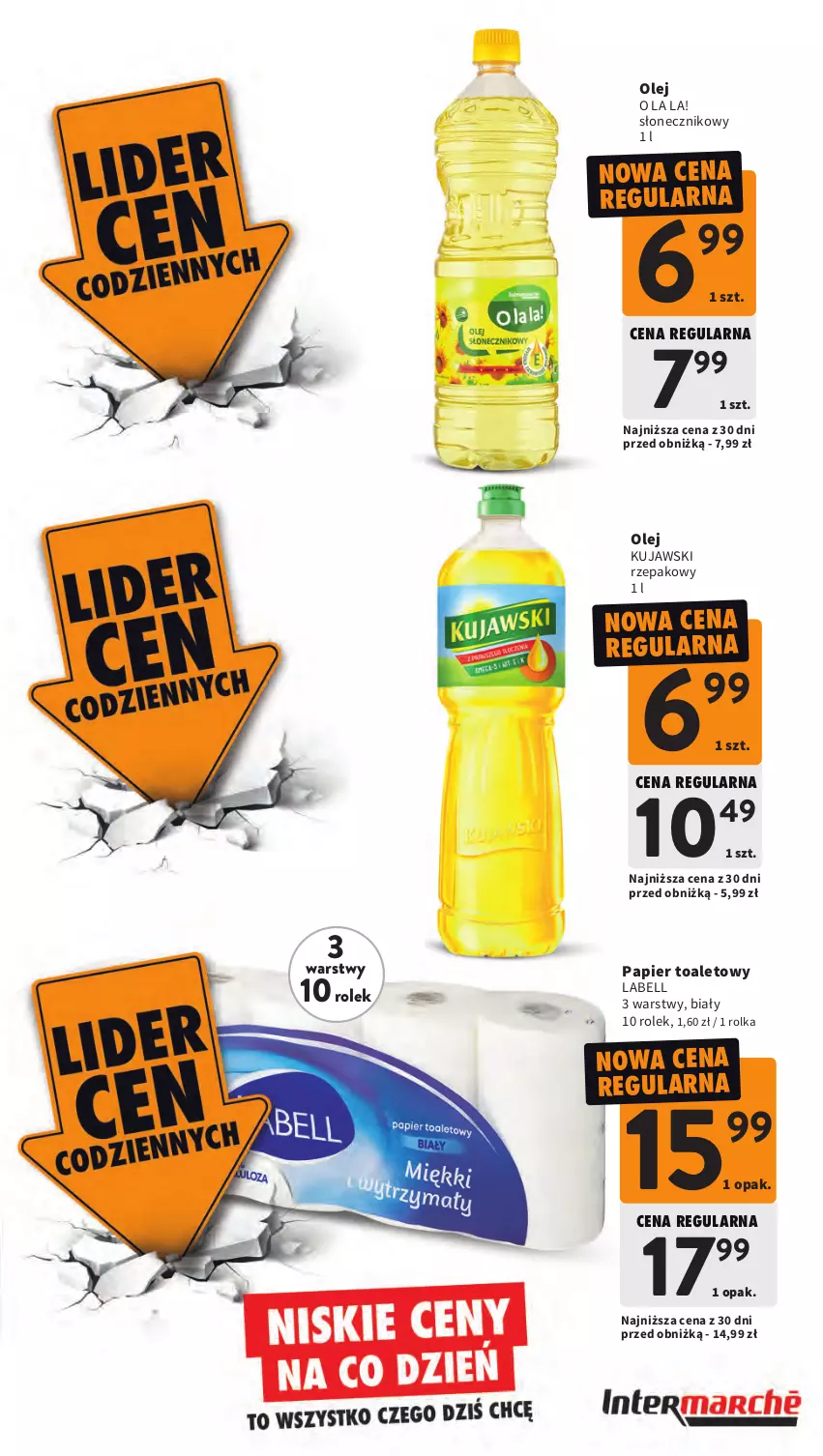 Gazetka promocyjna Intermarche - Gazetka Intermarche - ważna 26.03 do 30.03.2026 - strona 7 - produkty: Bell, Kujawski, Olej, Papier, Papier toaletowy