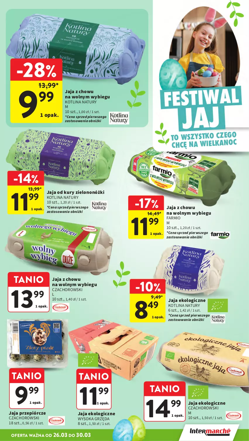 Gazetka promocyjna Intermarche - Gazetka Intermarche - ważna 26.03 do 30.03.2026 - strona 9 - produkty: Fa, Jaja, Kotlin, Sok