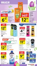 Gazetka promocyjna Intermarche - Gazetka Intermarche - Gazetka - ważna od 30.03 do 30.03.2026 - strona 43 - produkty: Fructis, Gin, Rexona, Bell, Aquafresh, Dezodorant, Pasta do zębów, Adidas, Płyn do płukania, Always, Szampon, Podpaski, Odżywka, Elmex, Lenor