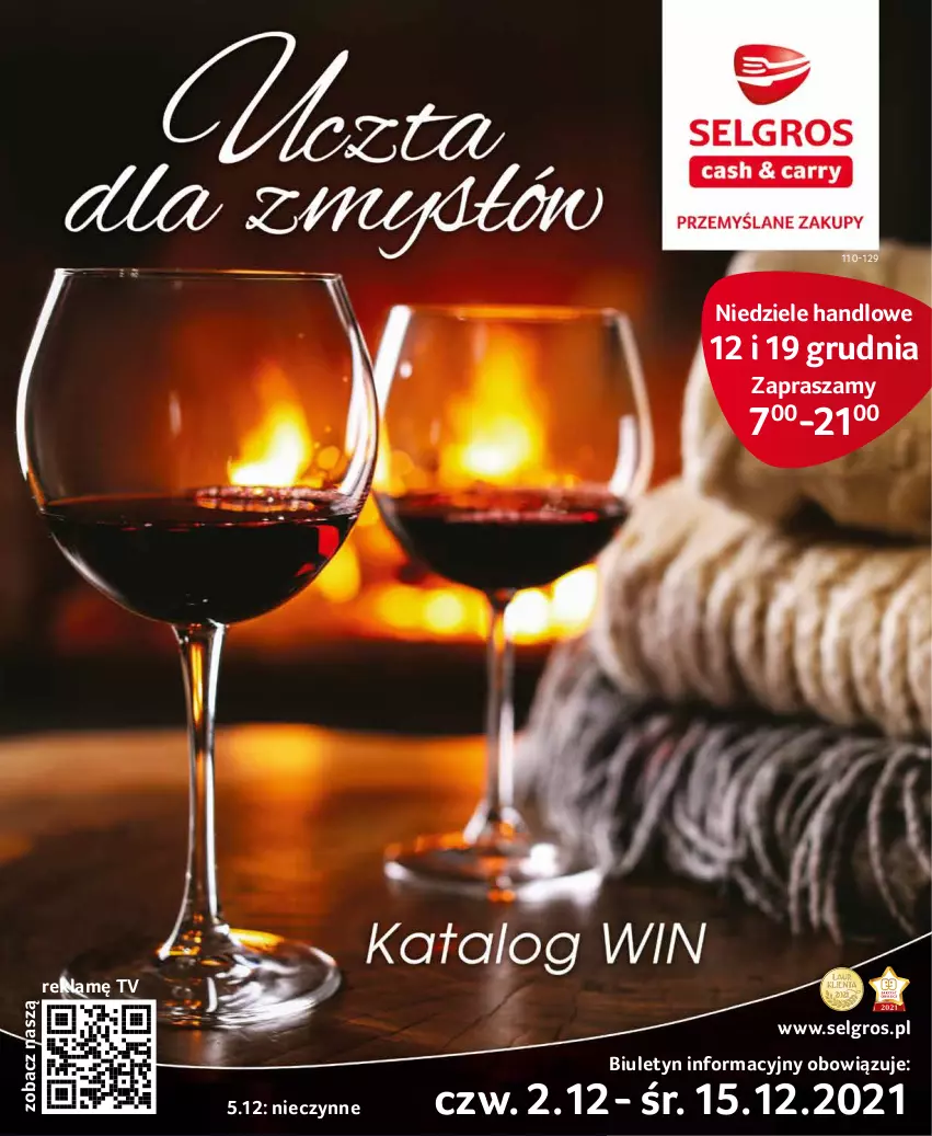 Gazetka promocyjna Selgros - Katalog Wina - ważna 10.11 do 24.12.2021 - strona 1 - produkty: LG